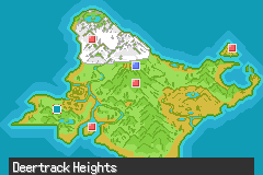 The map of Hisui shown by the Sinnoh Map key item