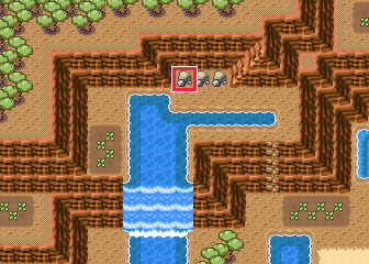 The map at Route 114, with the tile to face framed in red