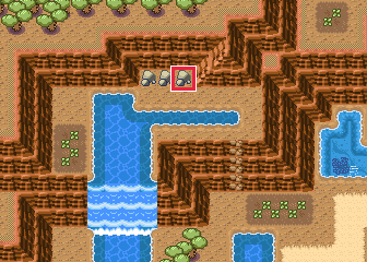 The map at Route 114, with the tile to face framed in red
