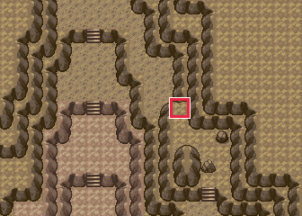 The map at Seafloor Cavern · Room 9, with the tile to face framed in red