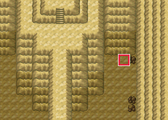The map at Mt. Silver, with the tile to face framed in red
